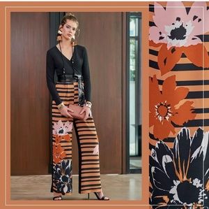 SALE Black & Floral Longsleeve jumpsuit